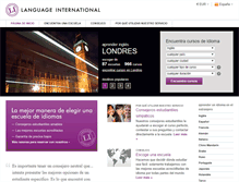 Tablet Screenshot of languageinternational.es