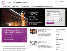 Tablet Screenshot of languageinternational.pl