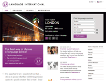 Tablet Screenshot of languageinternational.com
