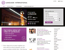 Tablet Screenshot of languageinternational.se