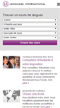 Mobile Screenshot of languageinternational.fr