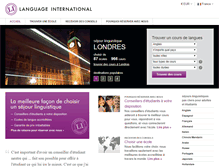 Tablet Screenshot of languageinternational.fr